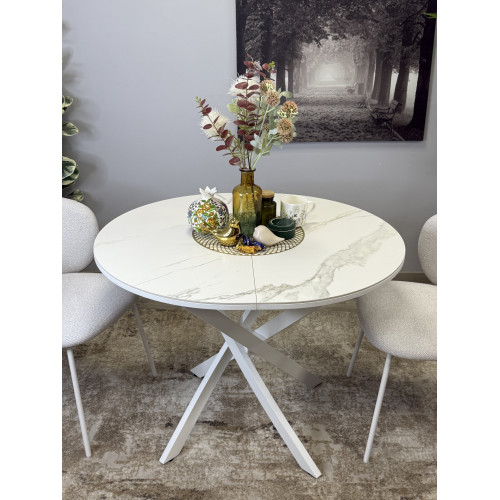 Стол обеденный R1000, белый/керамика TOP ALPINE WHITE арт.170118