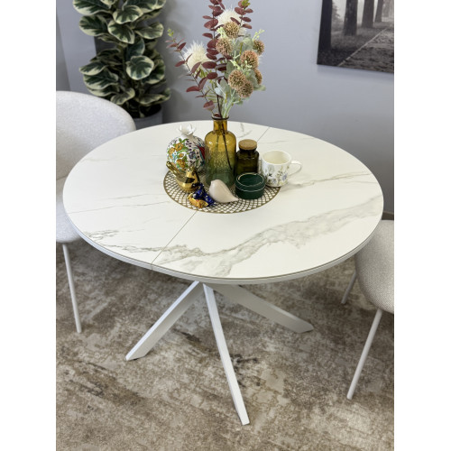 Стол обеденный R1000, белый/керамика TOP ALPINE WHITE арт.170118