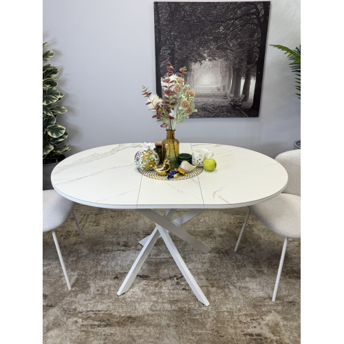 Стол обеденный R1000, белый/керамика TOP ALPINE WHITE арт.170118