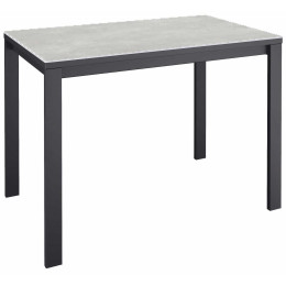 Стол обеденный LK900 черный/керамика CARMEN LIGHT GRAY