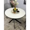 Стол обеденный R900, черный/керамика TOP ALPINE WHITE арт.170118