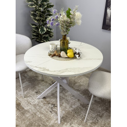 Стол обеденный R900, белый/керамика TOP ALPINE WHITE арт.170118