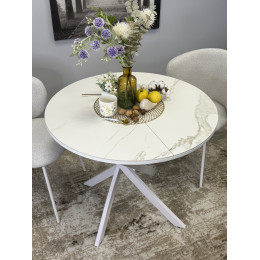 Стол обеденный R900, белый/керамика TOP ALPINE WHITE арт.170118