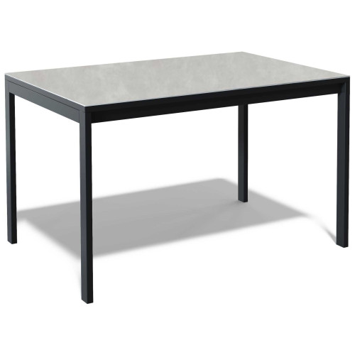 Стол обеденный LK1200, черный/керамика CARMEN LIGHT GRAY арт.170156