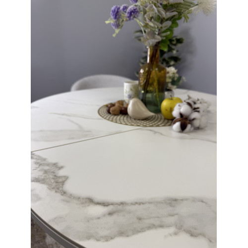 Стол обеденный R900, белый/керамика TOP ALPINE WHITE арт.170118