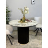Стол обеденный LD1000, черный/керамика ARCTIC OCEAN арт.170113
