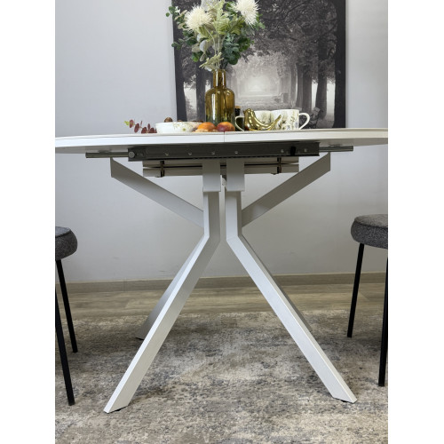 Стол обеденный DO1200, белый/керамика TOP ALPINE WHITE арт.170118