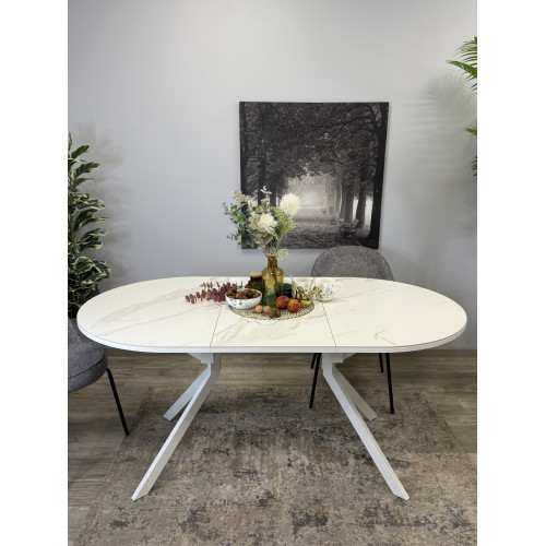 Стол обеденный DO1200, белый/керамика TOP ALPINE WHITE арт.170118