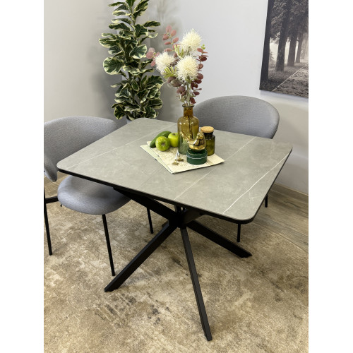 Стол обеденный BK900, черный/керамика NEW ARMANI GREY 170154