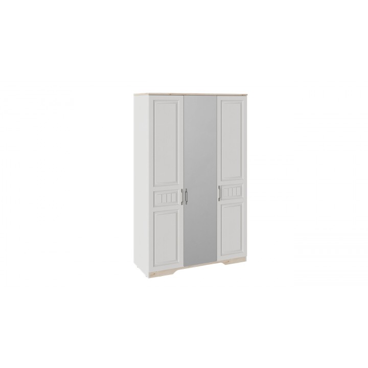 Шкаф для одежды с 2 глухими и 1 зеркальной дверями «Тоскана» - СМ-353.43.002