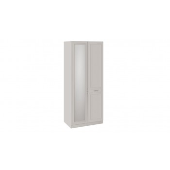 Шкаф для одежды с 1 глухой и 1 зеркальной дверью правый «Сабрина» - СМ-307.07.021R