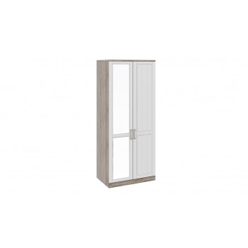 Шкаф для одежды с 1-ой глухой и 1-ой зеркальной дверями «Прованс» - СМ-223.07.005L