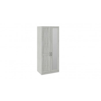 Шкаф для одежды с 1 глухой и 1 зеркальной дверью левый «Кантри» - СМ-308.07.021L