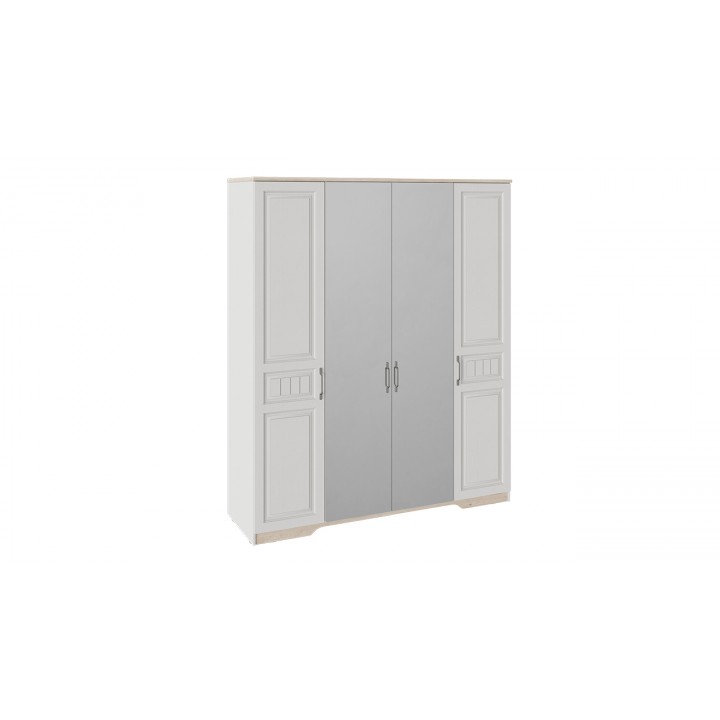 Шкаф для одежды с 2 глухими и 2 зеркальными дверями «Тоскана» - СМ-353.44.002