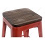 Барный стул Tolix Bar wood CColl T-2103B-26 red / brown walnut