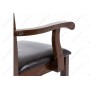 Стул деревянный Кресло Luiza dirty oak / dark brown