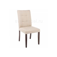Стул деревянный Madina dark walnut / fabric cream