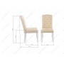 Стул деревянный Menson white / fabric сream