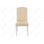 Стул деревянный Menson white / fabric сream