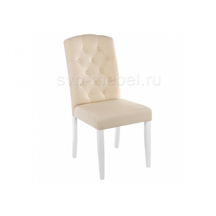 Стул деревянный Menson white / fabric сream