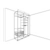 Шкаф купе зеркальный серия КРАФТ