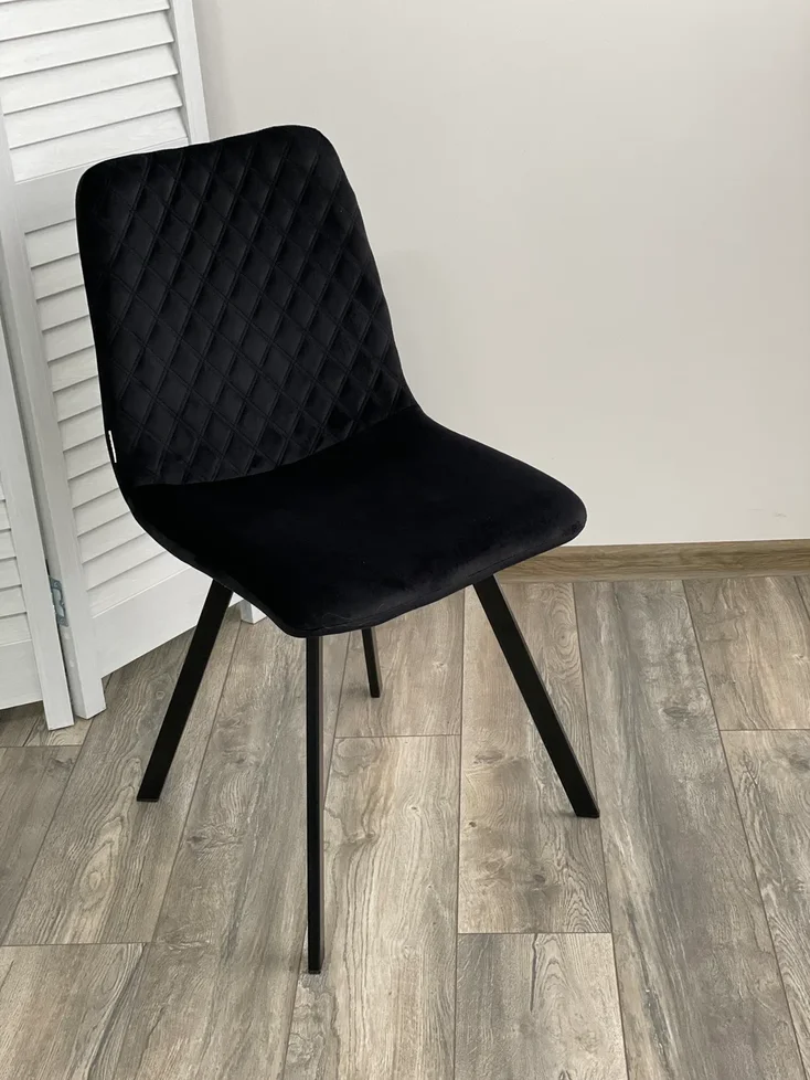 Стул DAIQUIRI BLUVEL-19 BLACK, велюр М-City