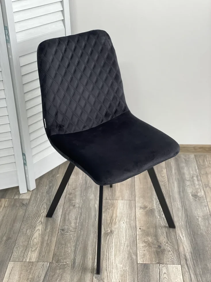 Стул DAIQUIRI BLUVEL-19 BLACK, велюр М-City